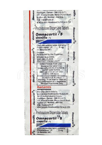 Prednisolone 5mg (Omnacortil 5)